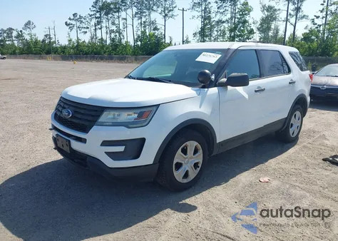 2017 Ford Police Interceptor из США, поврежденный, VIN 1FM5K8ARXHGB93123